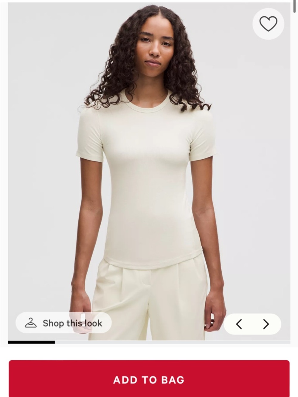 Lululemon Hold Tight Short-Sleeve Shirt
Tag ripped off, a little peeling